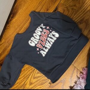 Garanimals Navy Sweatshirt with Groovy Vibes Always